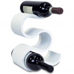 Infinity – Contemporary 5 Bottle Wine Rack – White – Wine Decor