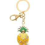 Pineapple Keychain – Gold Sparkling Charms