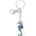 Blue Seahorse Keychain – Sparkling Charms