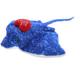 DolliBu I LOVE YOU Wild Spotted Blue Ray Plush – Valentine Stuffed Animal – 17″