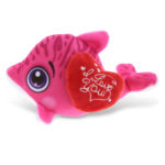 DolliBu I LOVE YOU Baby Soft Plush Pink Dolphin Valentine Stuffed Animal – 5.5″