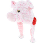 DolliBu I LOVE YOU Super Soft Plush Pig Hat Valentine, Romantic Gift – 17.5″
