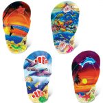 Colorful Tropical Flip Flop Summer Magnet  – Summer Magnet