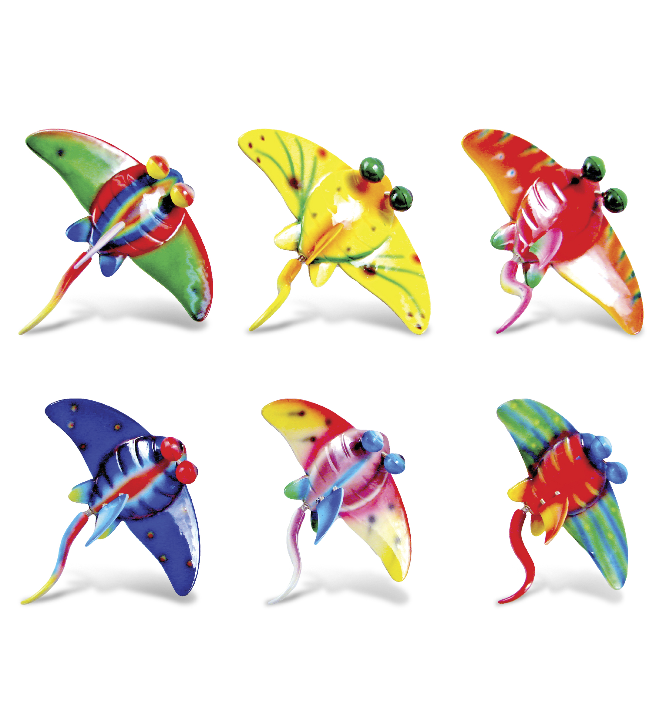 CoTa Global Butterfly Refrigerator Bobble Magnets Set of 6 Insect Magnets 