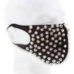 Spikes Face Mask – Silver – Steampunk