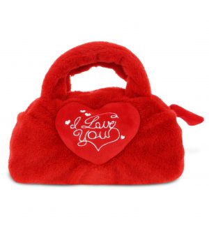 I Love You Red Heart - Plush Handbag