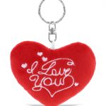 I Love You Red Heart – Plush Keychain