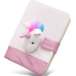 White Unicorn – Plush Notebook