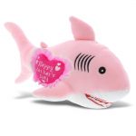 DolliBu Happy Mother’s Day Baby Soft Plush Pink Shark Figure – Cute Stuffed Animal with Pink Heart Message for Best Mommy, Grandma, Wife, Daughter – Cute Ocean Life Plush Toy Gift – 12″ Inches