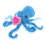 DolliBu Happy Mother’s Day Wild Collection Plush Blue Octopus – Cute Stuffed Animal Present With Pink Heart Message for Best Mommy, Grandma, Wife, Daughter – Cute Sea Life Plush Toy Gift – 16″ Inch