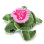 DolliBu Happy Mother’s Day Super Soft Sparkling Big Eye Sea Turtle Plush – Cute Stuffed Animal with Pink Heart Message for Best Mommy, Grandma, Wife, Daughter – Cute Sea Life Plush Toy Gift – 6″ Inch