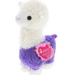 DolliBu Happy Mother’s Day Super Soft Plush Sparkle Purple Llama Figure – Cute Stuffed Animal with Pink Heart Message for Best Mommy, Grandma, Wife, Daughter – Cute Farm Life Plush Gift – 11.5″ Inches