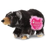 DolliBu Happy Mother’s Day Super Soft Plush Standing Wild Black Bear – Cute Stuffed Animal with Pink Heart Message for Best Mommy, Grandma, Wife, Daughter – Cute Wild Life Plush Toy Gift – 11″ Inches