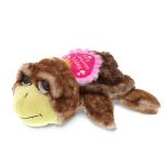 DolliBu Happy Mother’s Day Super Soft Plush Brown Sea Turtle Figure – Cute Stuffed Animal with Pink Heart Message for Best Mommy, Grandma, Wife, Daughter – Cute Sea Life Plush Toy Gift – 11″ Inches