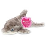 DolliBu Happy Mother’s Day Super Soft Plush Grey Dolphin Doll Figure – Cute Stuffed Animal with Pink Heart Message for Best Mommy, Grandma, Wife, Daughter – Cute Ocean Life Plush Toy Gift – 16.5″ Inch