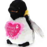 DolliBu Happy Mother’s Day Super Soft Plush Emperor Penguin – Cute Stuffed Animal Present With Pink Heart Message for Best Mommy, Grandma, Wife, Daughter – Cute Wild Life Plush Toy Gift – 6″ Inches