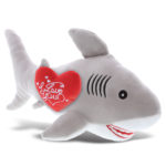 I Love You Valentines – Grey Shark – Baby Soft Plush