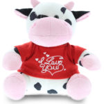 I Love You Valentines – 6 Inch Plush – Cow