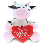 I Love You Valentines – 6 Inch Plush – Cow