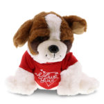 I Love You Valentines – St. Bernard Dog – Super Soft Plush