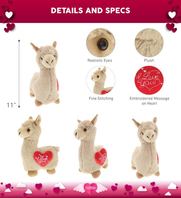 Valentines outlet llama plush
