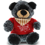 I Love You Valentines – Sitting Black Bear – Super-Soft Plush