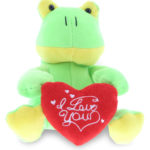 I Love You Valentines – 6 Inch Plush – Frog