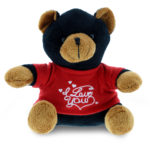 I Love You Valentines – 6 Inch Plush – Black Bear
