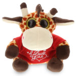 I Love You Valentines – Giraffe – Big Eye 6 Inch Plush