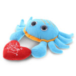 I Love You Valentines – Blue Crab – Big Eye 6 Inch Plush