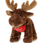 I Love You Valentines – Standing Brown Moose – Super Soft Plush
