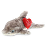 I Love You Valentines – Grey Dolphin 16.5 Inch – Super Soft Plush