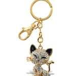 Happy Cat – Gold Sparkling Charms