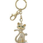 Elegant Cat – Gold Sparkling Charms