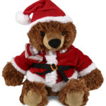 Sitting Grizzly Bear – Santa Super Soft Plush