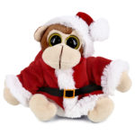 Monkey – Santa Big Eye 6″ Plush