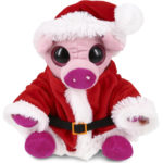Pig – Santa Big Eye 6″ Plush