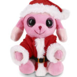 Small Pink Poodle Dog – Santa Sparkle Eyes Plush