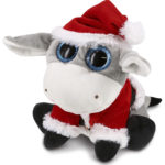 Large Donkey – Santa Sparkle Eyes Plush