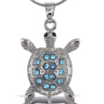 Blue Sea Turtle – Sparkling Necklace