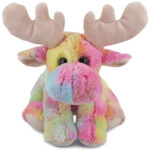 Rainbow Floppy Moose 9″ – Super-Soft Plush