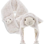 Sheep Hat and Scarf Bundle