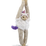 Long Arm Hanging White Squirrel Monkey – Unicorn Super Soft Plush