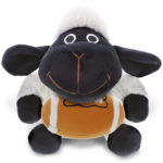 Black Nose Sheep With Football Plush – 6″ Plush