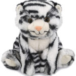 Squat White Tiger 8″ – Super-Soft Plush
