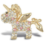 Unicorn – Gold Sparkling Magnets