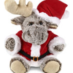 Sitting Moose – Santa Super-Soft Plush