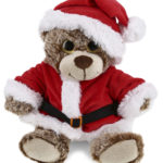 Sitting Brown Bear – Santa Super-Soft Plush