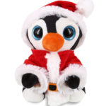Small Penguin – Santa Sparkle Eyes Plush