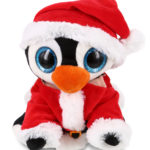 Large Penguin – Santa Sparkle Eyes Plush